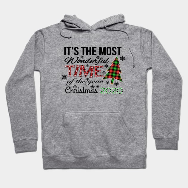 Christmas 2020, Most Wonderful Time Of The Year 2020, Matching Family Christmas Hoodie by Rabie